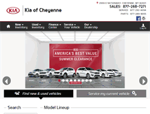 Tablet Screenshot of kiaofcheyenne.com